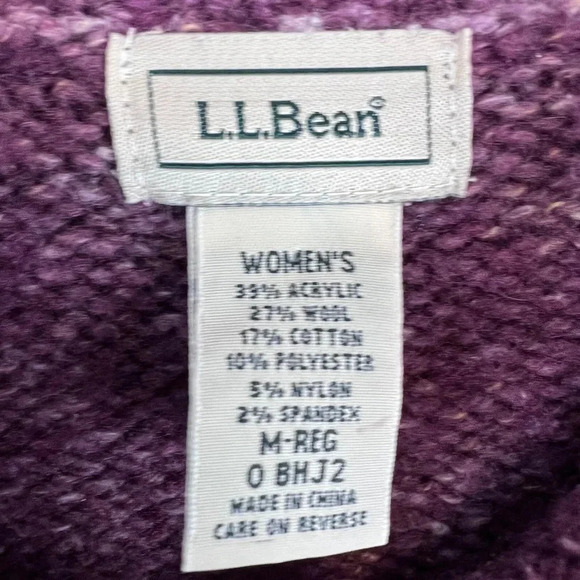 L.L. Bean Knit Button Down Sweater Size M - Picture 4 of 5